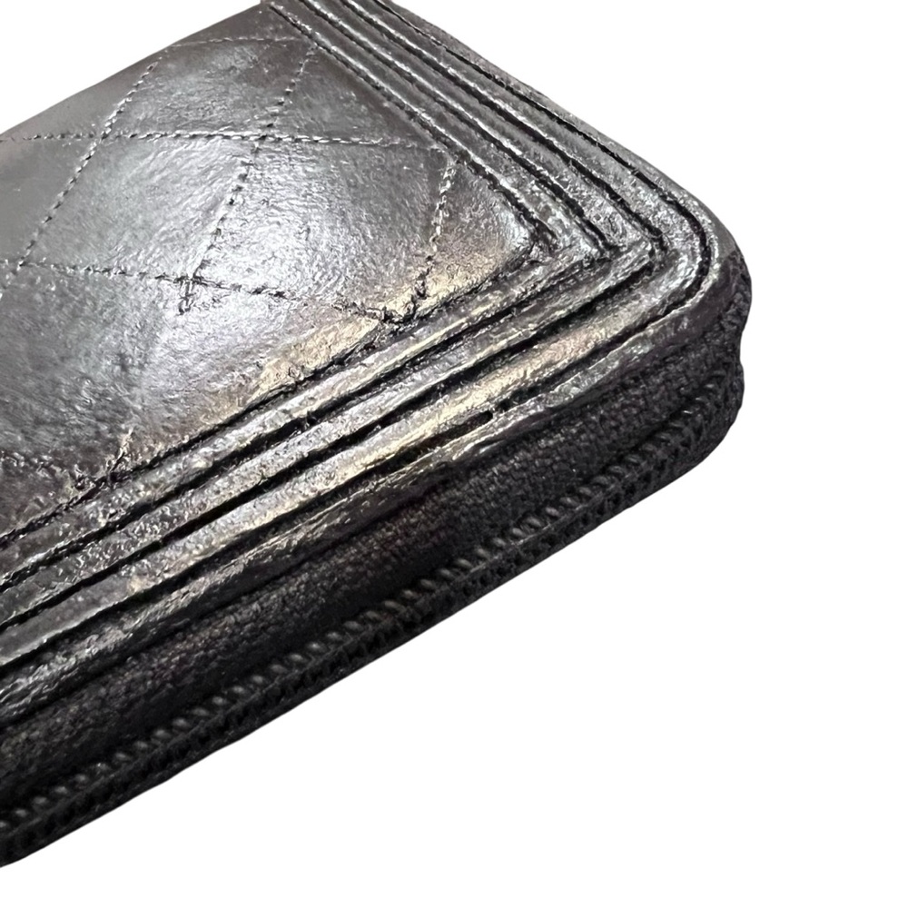 CHANEL Black Boy  Leather Wallet - Picture 9 of 10